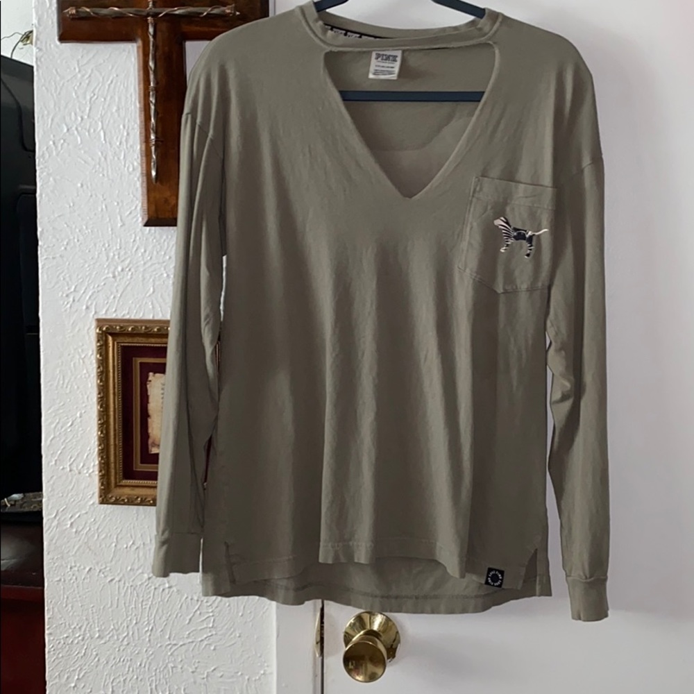 Long sleeve green shirt